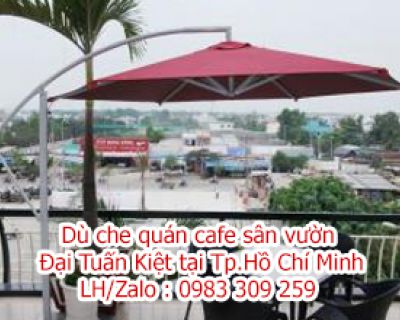 Dù che quán cà phê sân vườn tại TP. Hồ Chí Minh
