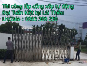 Cổng kéo tự động tại Lái Thiêu