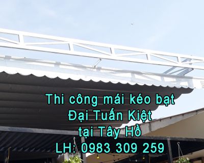 Mái kéo bạt tại Tây Hồ