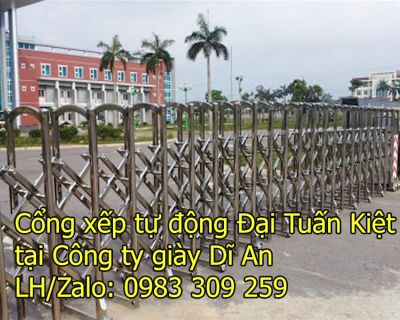 Cổng kéo tự động tại Dĩ An