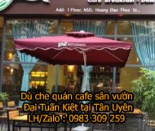 Dù che quán cà phê sân vườn tại Tân Uyên