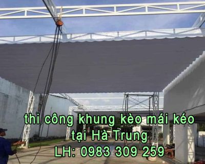 Mái kéo bạt tại Hà Trung