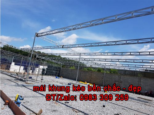 Mái kéo bạt tại Bến Cát