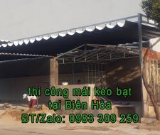 Mái kéo bạt tại Biên Hoà