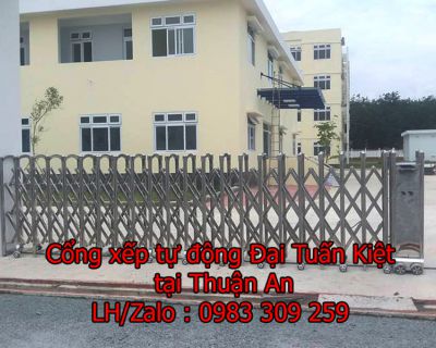 Cổng kéo tự động tại Thuận An