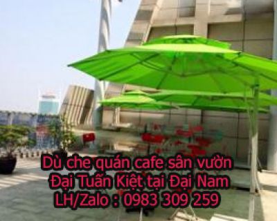 Dù che quán cà phê sân vườn tại Đại Nam