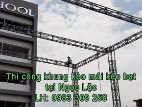 Mái kéo bạt tại Ngọc Lặc