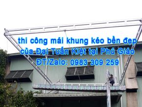 Mái kéo bạt tại Phú Giáo