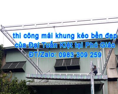 Mái kéo bạt tại Phú Giáo