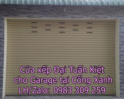 Cửa xếp tại Cổng Xanh