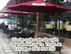 Dù che quán cà phê sân vườn tại TX. Thuận An