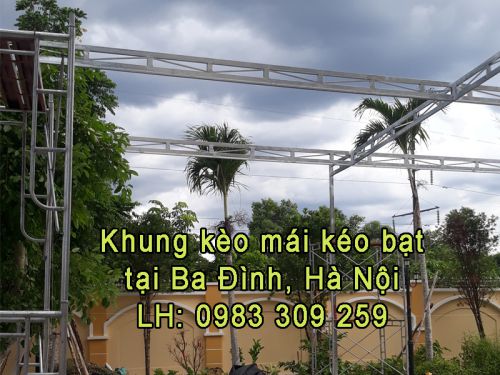 Mai kéo bạt tại Ba Đình