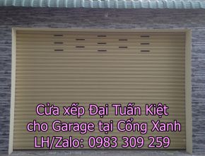 Cửa xếp tại Cổng Xanh