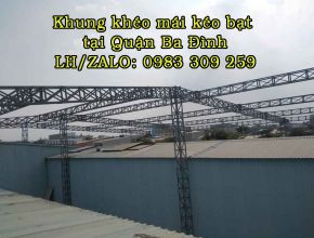 Mái kéo bạt tại Ba Đình