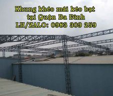 Mái kéo bạt tại Ba Đình