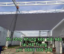 Mái kéo bạt tại Hà Trung