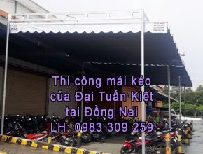 Mái kéo bạt tại Đồng Nai