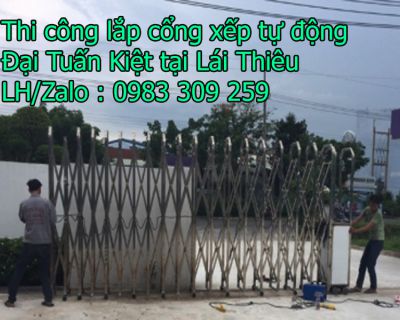 Cổng kéo tự động tại Lái Thiêu