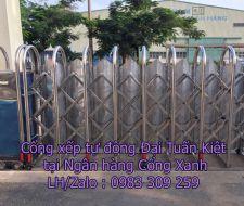 Cổng kéo tự động tại Cổng Xanh