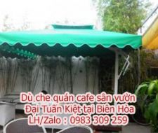 Dù che quán cà phê sân vườn tại Biên Hòa