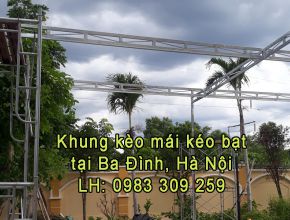 Mai kéo bạt tại Ba Đình