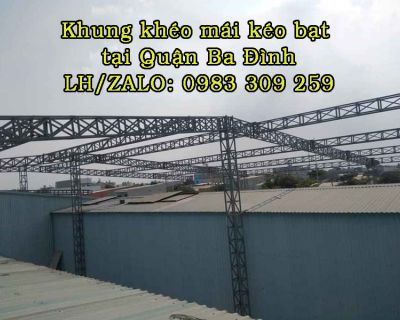Mái kéo bạt tại Ba Đình