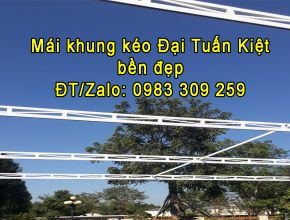 Mái kéo bạt tại Cổng Xanh