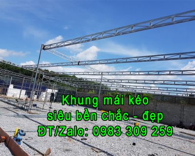 Mái kéo bạt tại Phú Giáo