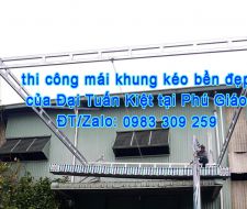 Mái kéo bạt tại Phú Giáo