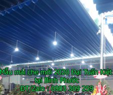 Mẫu mái che mới 2025 tại Bình Phước