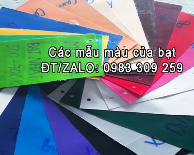 Mẫu màu của bạt