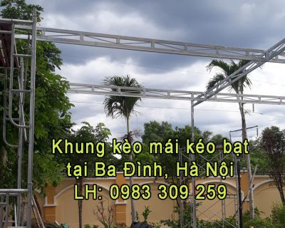 Mai kéo bạt tại Ba Đình