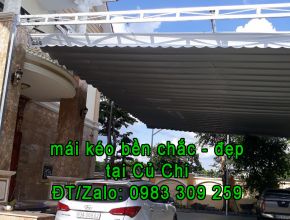 Mái kéo bạt tại Củ Chi