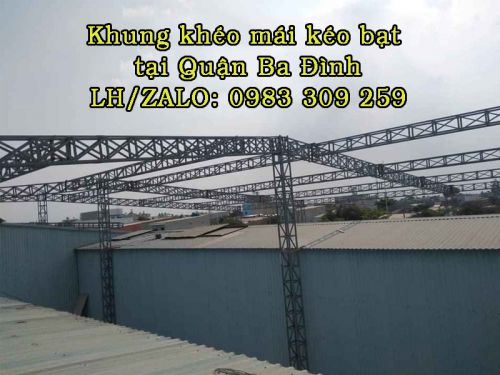 Mái kéo bạt tại Ba Đình