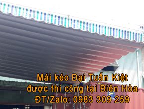 Mái kéo bạt tại Biên Hoà