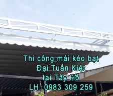 Mái kéo bạt tại Tây Hồ