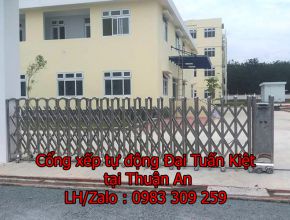 Cổng kéo tự động tại Thuận An
