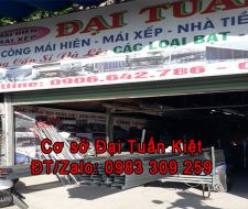 Mái kéo bạt tại Bến Cát