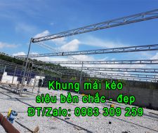 Mái kéo bạt tại Phú Giáo